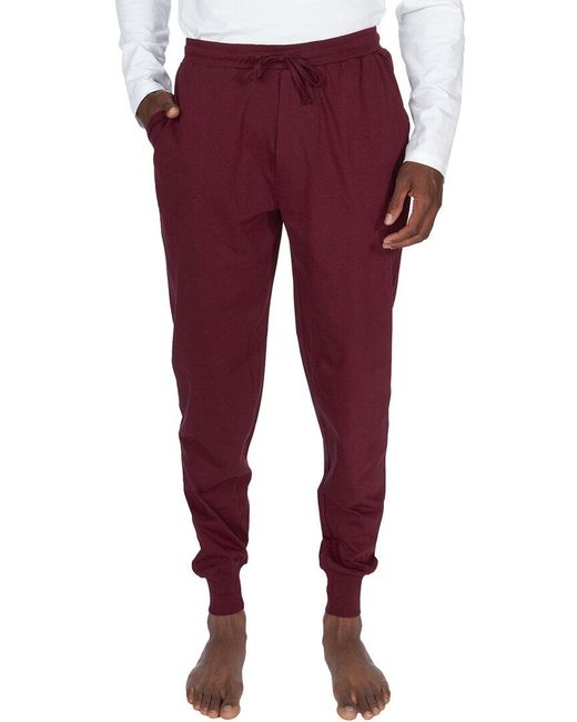 Unsimply Stitched Red Lightweight Lounge Pant for men