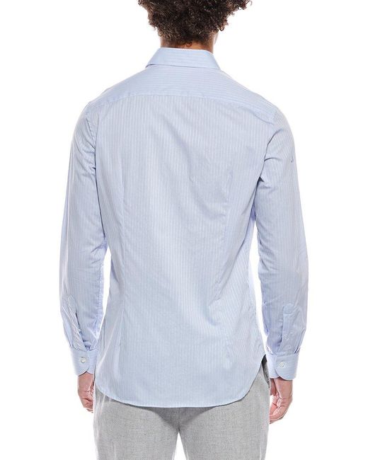 Canali Blue Dress Shirt for men