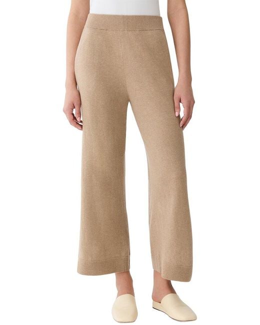 Lafayette 148 New York Natural Pull On Wide Leg Pant