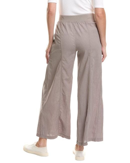 XCVI Brown Charli Linen-Blend Wide Leg Pant