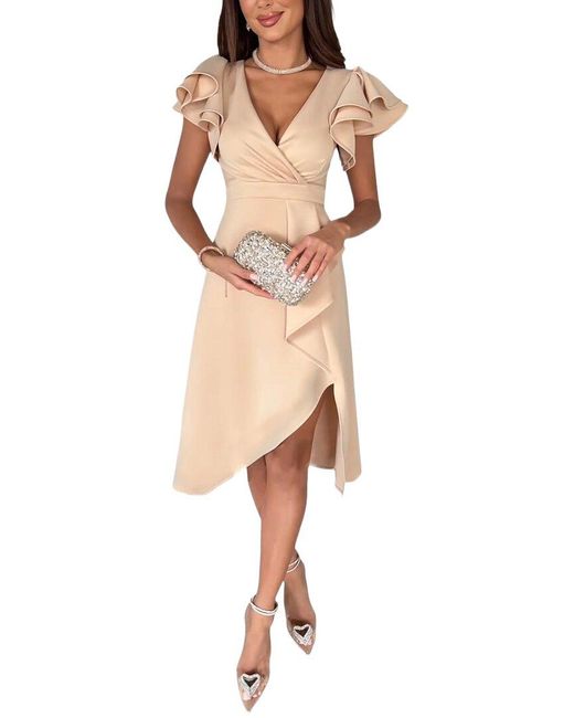 VERA DOLINI Natural Midi Dress