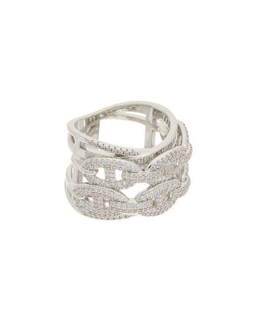 Juvell White 18K Plated Cz Ring