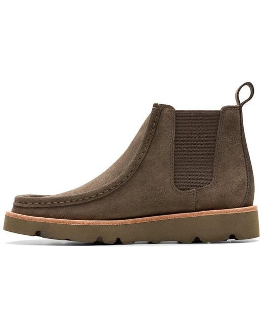 Clarks Brown Walla Chelsea Suede Chelsea Boot