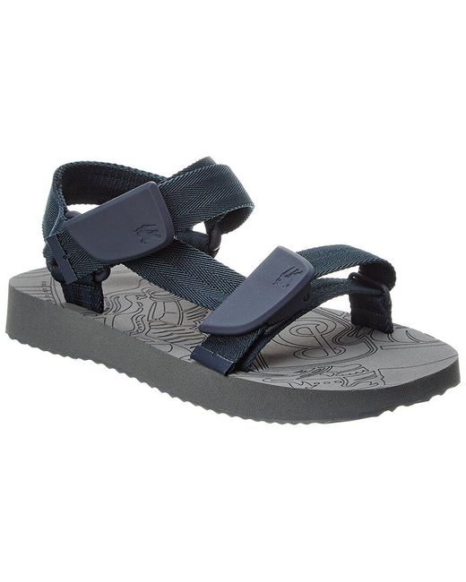 Burberry Blue Trek Touch Strap Sandal