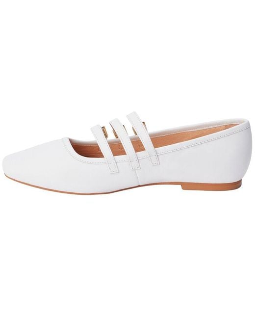 Matisse White Nova Leather Flat
