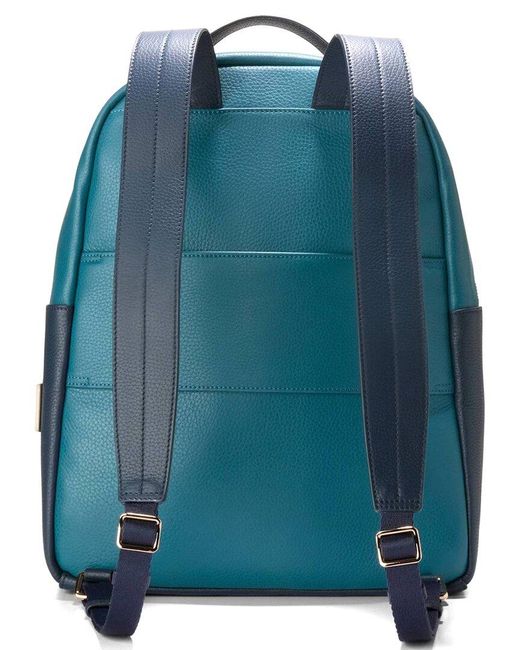 Cole Haan Blue Davis Leather Backpack