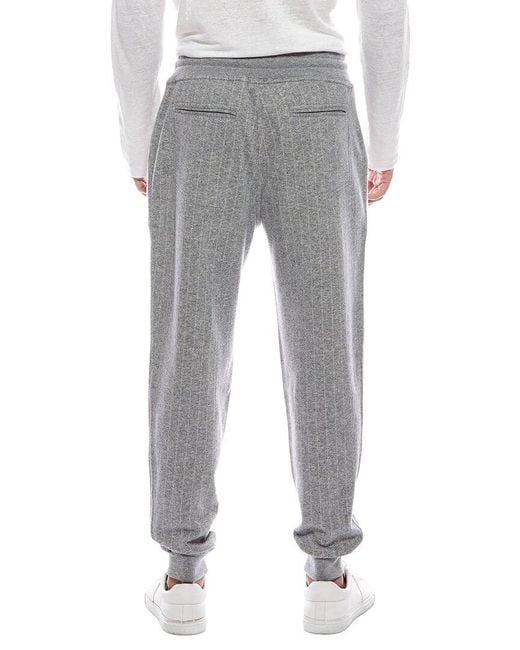 Brunello Cucinelli Gray Cashmere-Blend Jogger for men