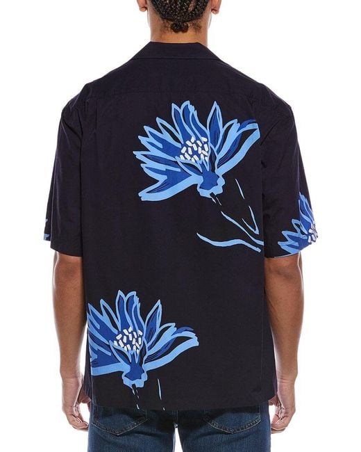 Boss Blue Lars Printed Shirt for men