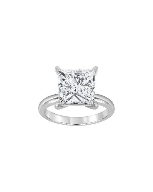 Lab Grown Diamonds White Platinum 5.00 Ct. Tw. Lab-Grown Diamond Solitaire Ring