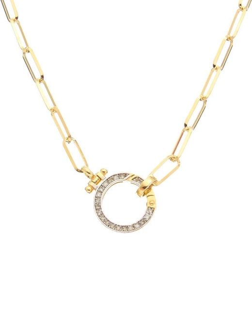 Meshmerise Metallic 18K Over 0.20 Ct. Tw. Diamond Necklace