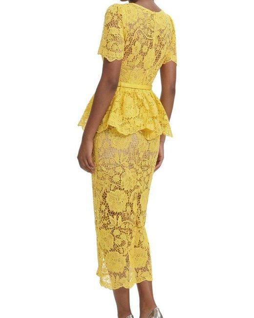 Vincent Yellow Midi Dress