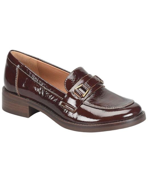 Söfft Brown Nova Patent Loafer