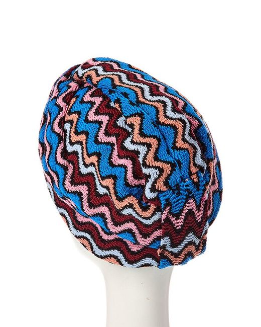 Missoni Blue Wool-Blend Turban