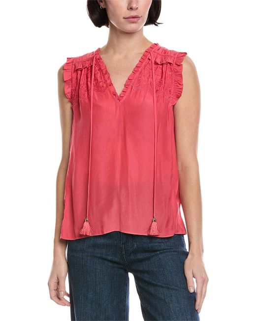 Ramy Brook Red Perri Top