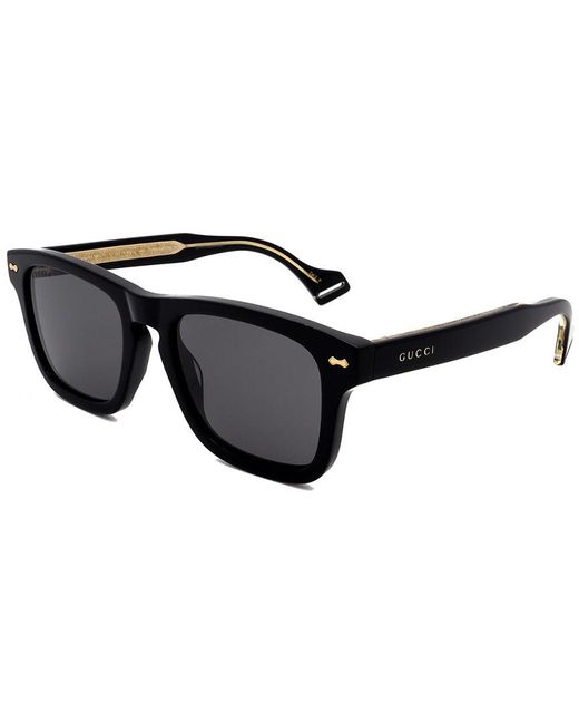 Gucci Black GG0735S Polarized 002 Sunglasses for men