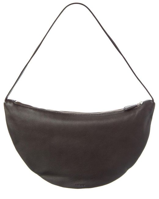 The Row Brown Leather Shoulder Bag