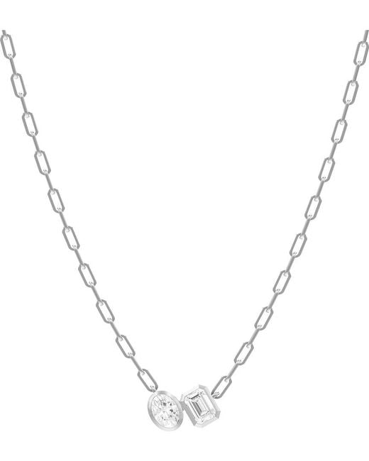 Lab Grown Diamonds Metallic 1.80 Ct. Tw. Lab-Grown Diamond Necklace