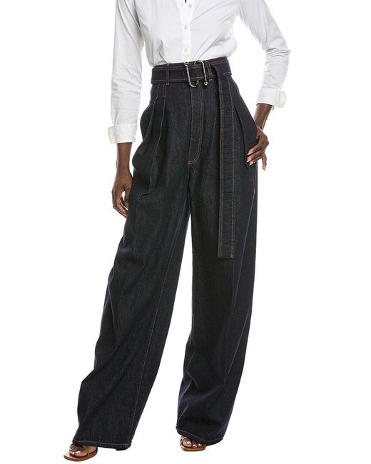 Max Mara Black Blanc Long Trouser