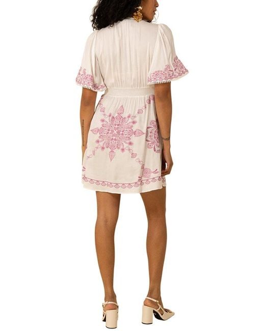 Hale Bob Natural Elora Mini Dress