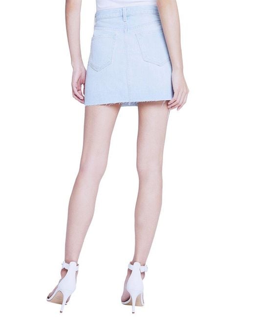 L'Agence White Jolene Mini Skirt