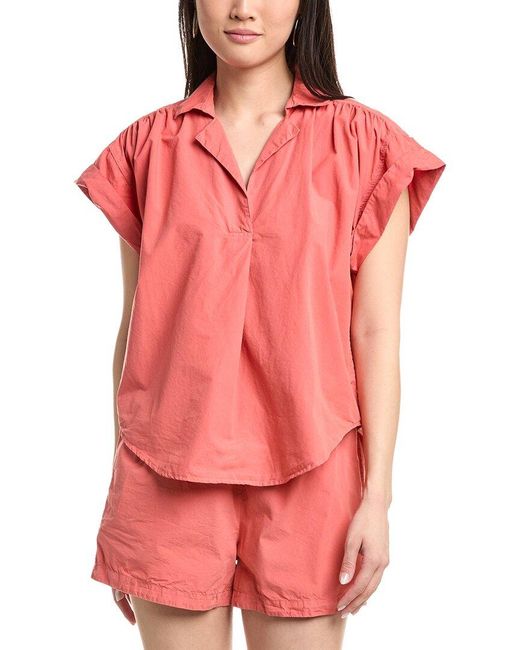 Nation Ltd Red Elliot Shirt