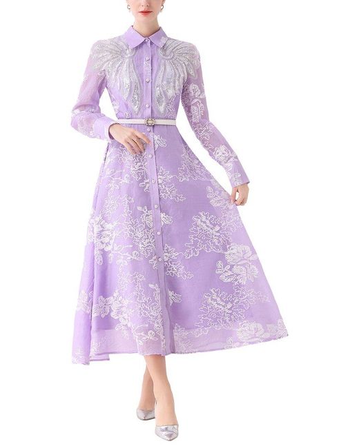 DZA Purple Midi Dress