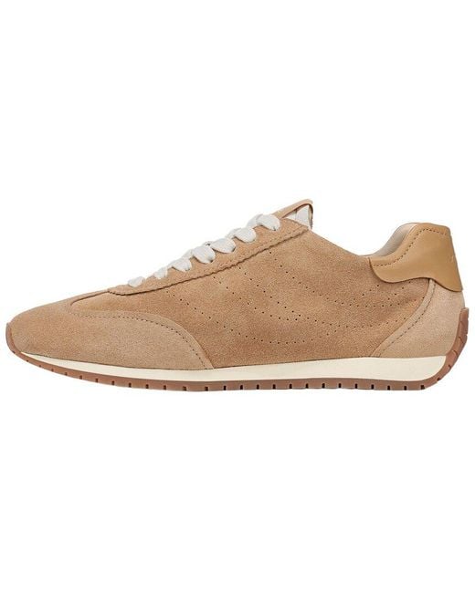 Vince Natural Oasis Runner Ii Suede Sneaker