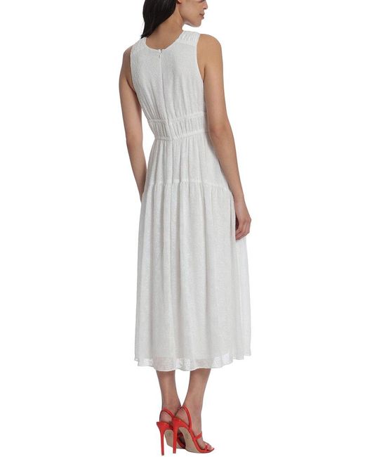 Maggy London White Midi Dress