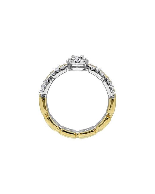 Created Forever White 0.11 Ct. Tw. Lab-Grown Diamond Halo Link Ring