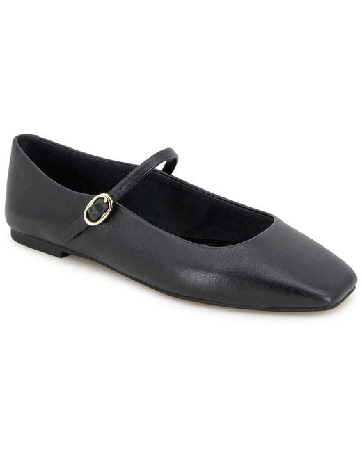 Kenneth Cole Black Jasper Leather Flat