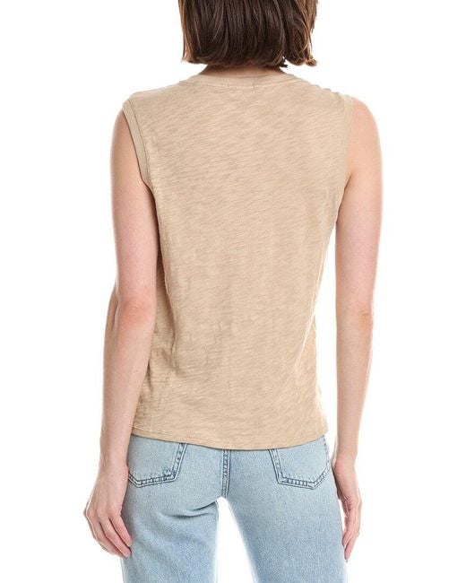 ATM Blue Slub Sleeveless Schoolboy T-Shirt