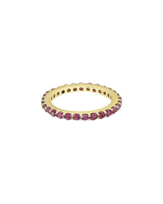 Forever Creations USA Inc. White Forever Creations 14K 1.75 Ct. Tw. Ruby Stackable Eternity Ring