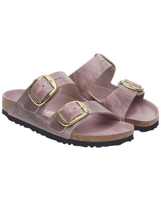 Birkenstock Brown Arizona Big Buckle Narrow Width Leather Sandal