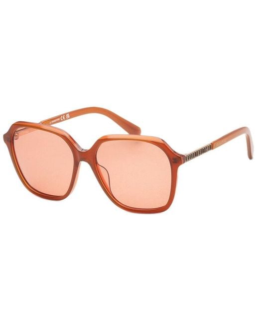 Swarovski Pink Sk0390 56Mm Sunglasses