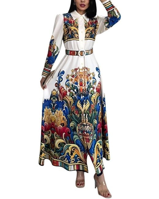 WELLWAY White Maxi Dress