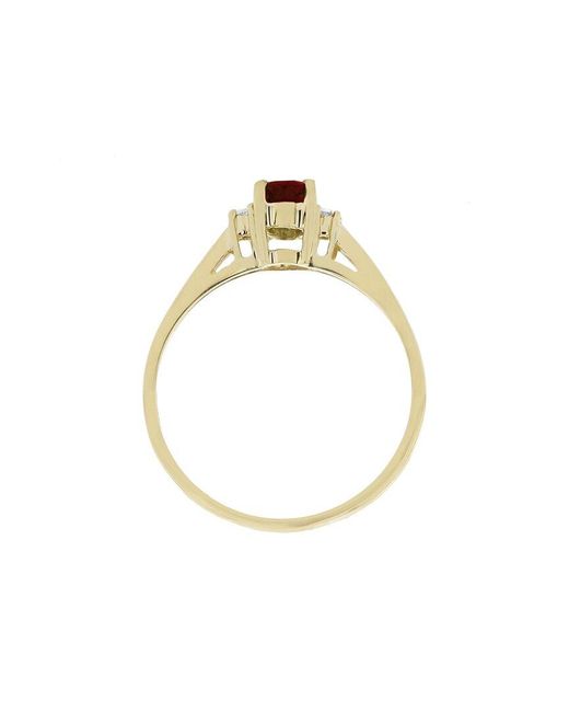 LEVARON FINE JEWELRY White Levaron 14K 0.45 Ct. Tw. Diamond & Ruby Ring