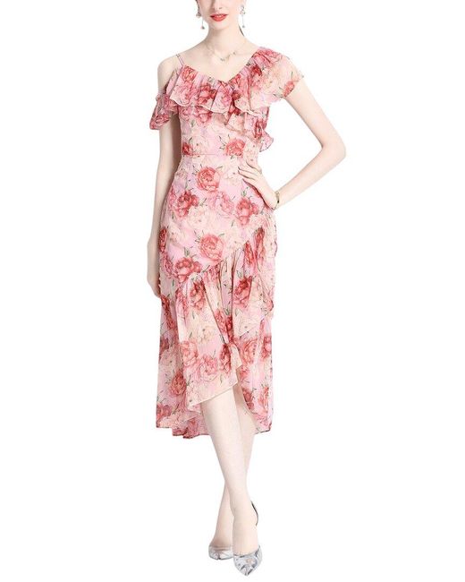 DZA Pink Midi Dress