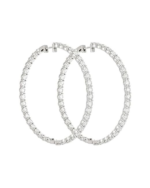 Diana M Multicolor Fine Jewelry 14k 3.60 Ct. Tw. Diamond Hoops