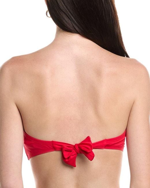 Tommy Bahama Red Pearl Novelty Bandeau Top