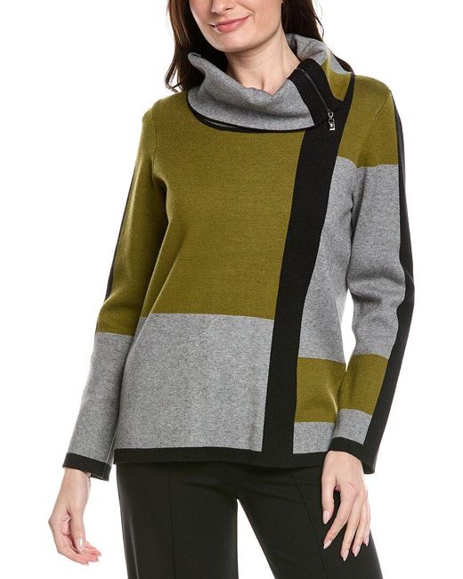 Joseph Ribkoff Green Knit Pullover