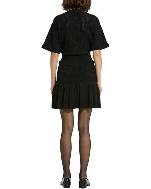 Mac Duggal Black Button-Up Dress