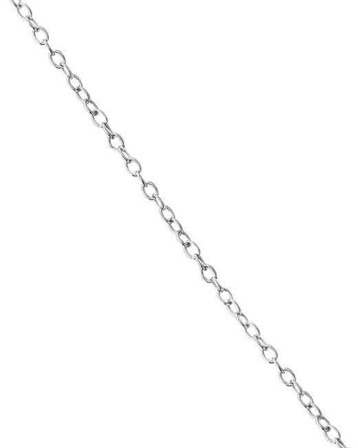 Genevive Jewelry Metallic Silver Cz Pendant Necklace