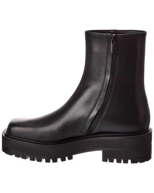 Gianvito Rossi Black Warner 20 Leather Boot