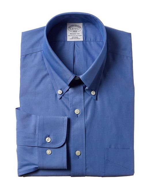 Brooks Brothers Blue Regent Fit Dress Shirt for men