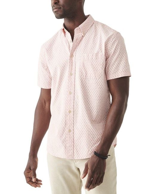 Faherty Brand Pink Stretch Playa Shirt for men