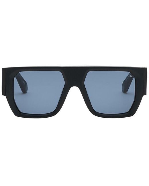 Philipp Plein Blue Master Oversize 54Mm Sunglasses