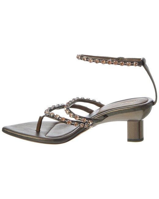 3.1 Phillip Lim Metallic Verona Leather Sandal