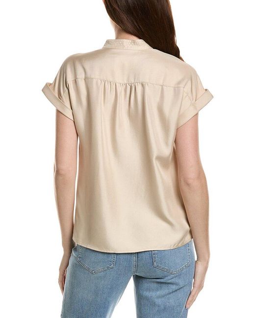 Tommy Bahama Natural Silk Popover Top