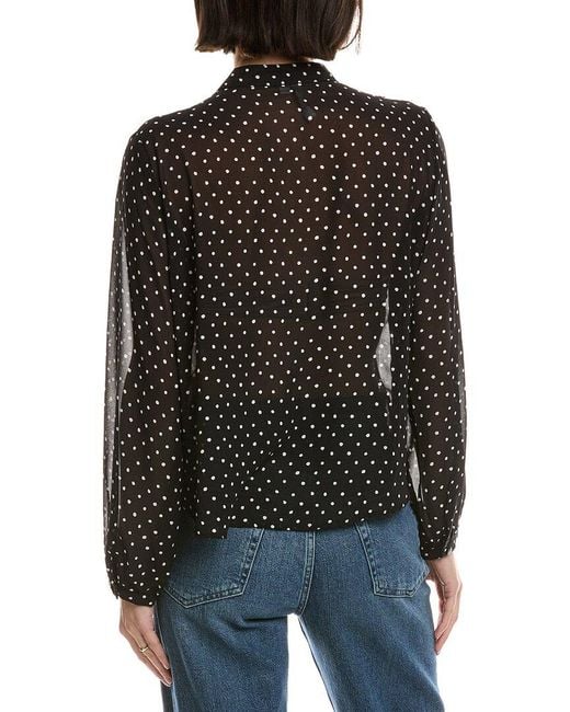 Avantlook Black Ruffle Blouse