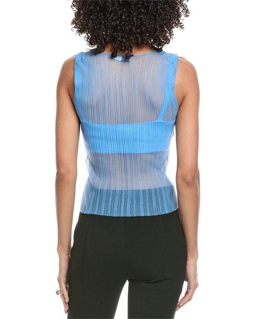 Jonathan Simkhai Blue Oakley Tank